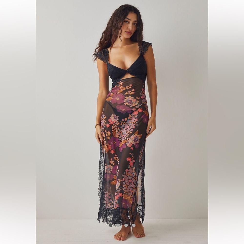 NWOT Free People Suddenly Fine Maxi Slip Dress size Large- worn once